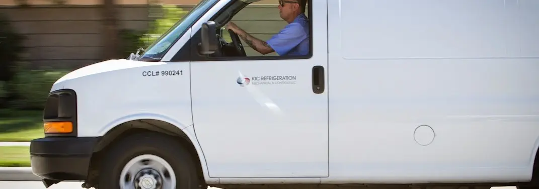 KIC Refrigeration service vehicle serving Ripley area